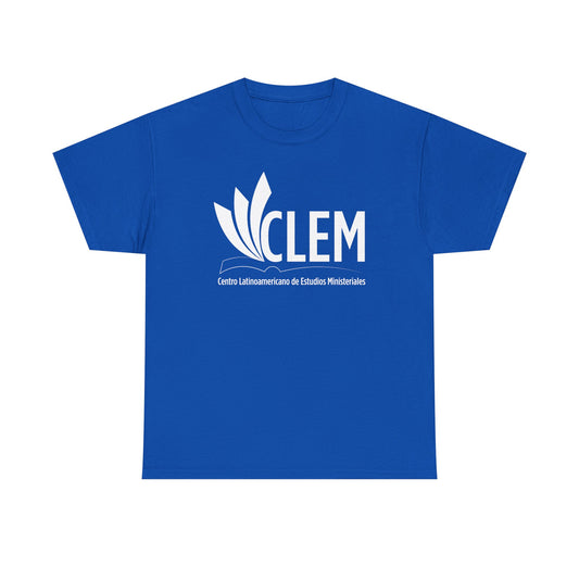 Camiseta algodón unisex Azul neón CLEM