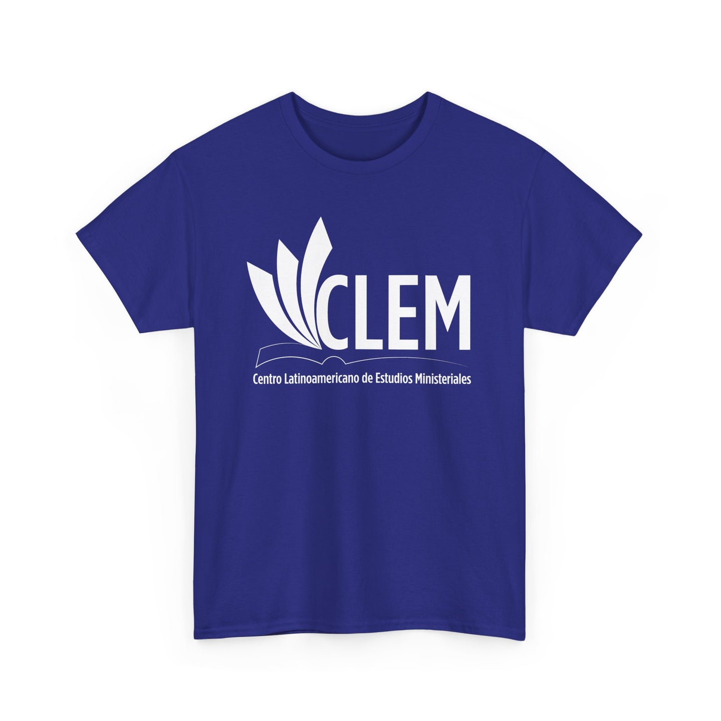 Camiseta algodón unisex Azul neón CLEM