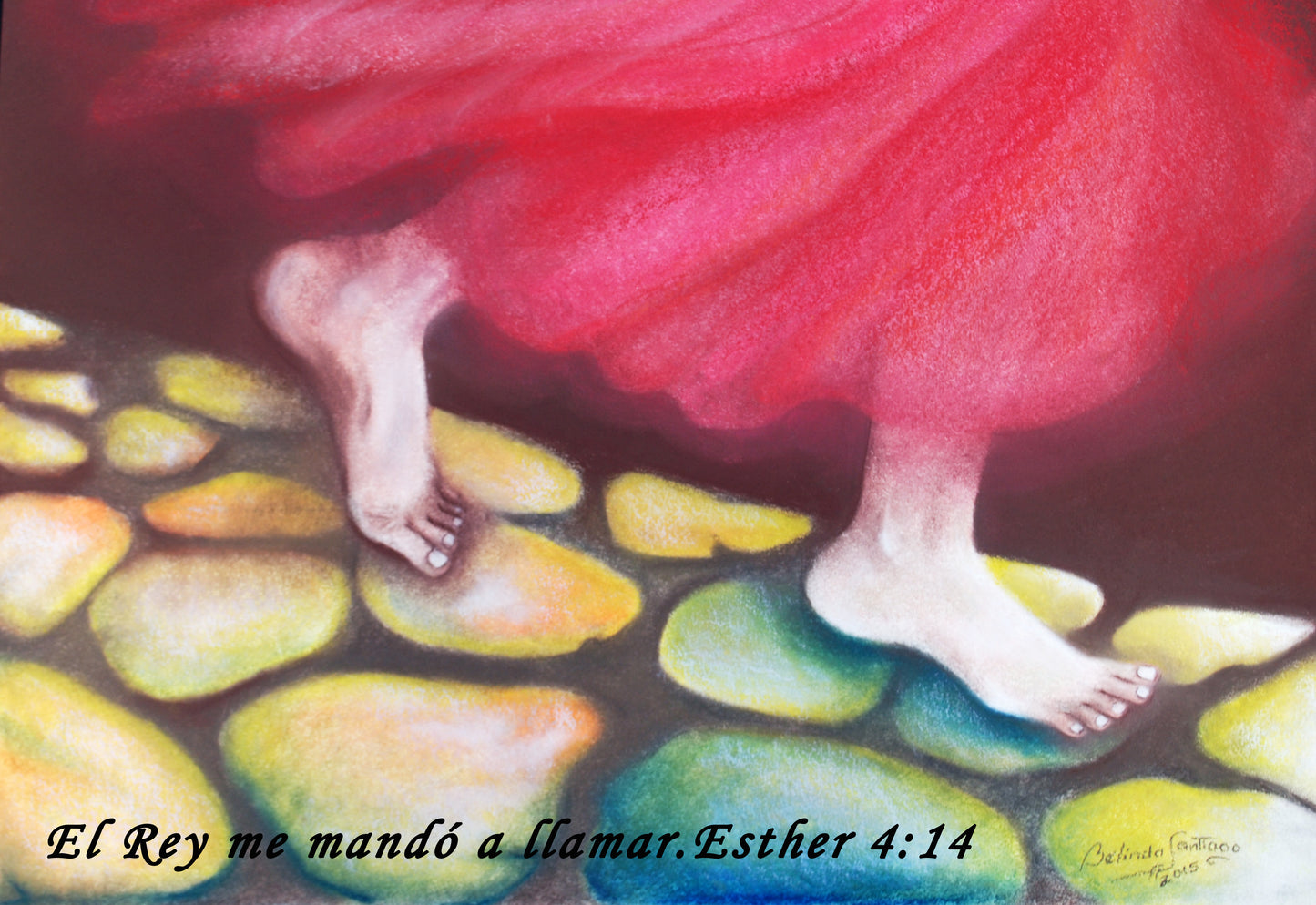 Arte digital. Serie Visiones proféticas. Obra 3 "La Reina Esther (El rey me mandó a llamar)"