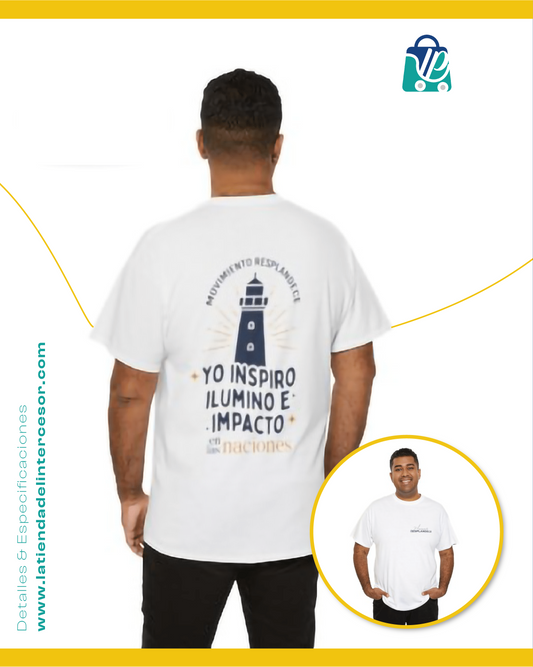 Camiseta unisex "Yo inspiro, yo ilumino e impacto en las naciones"