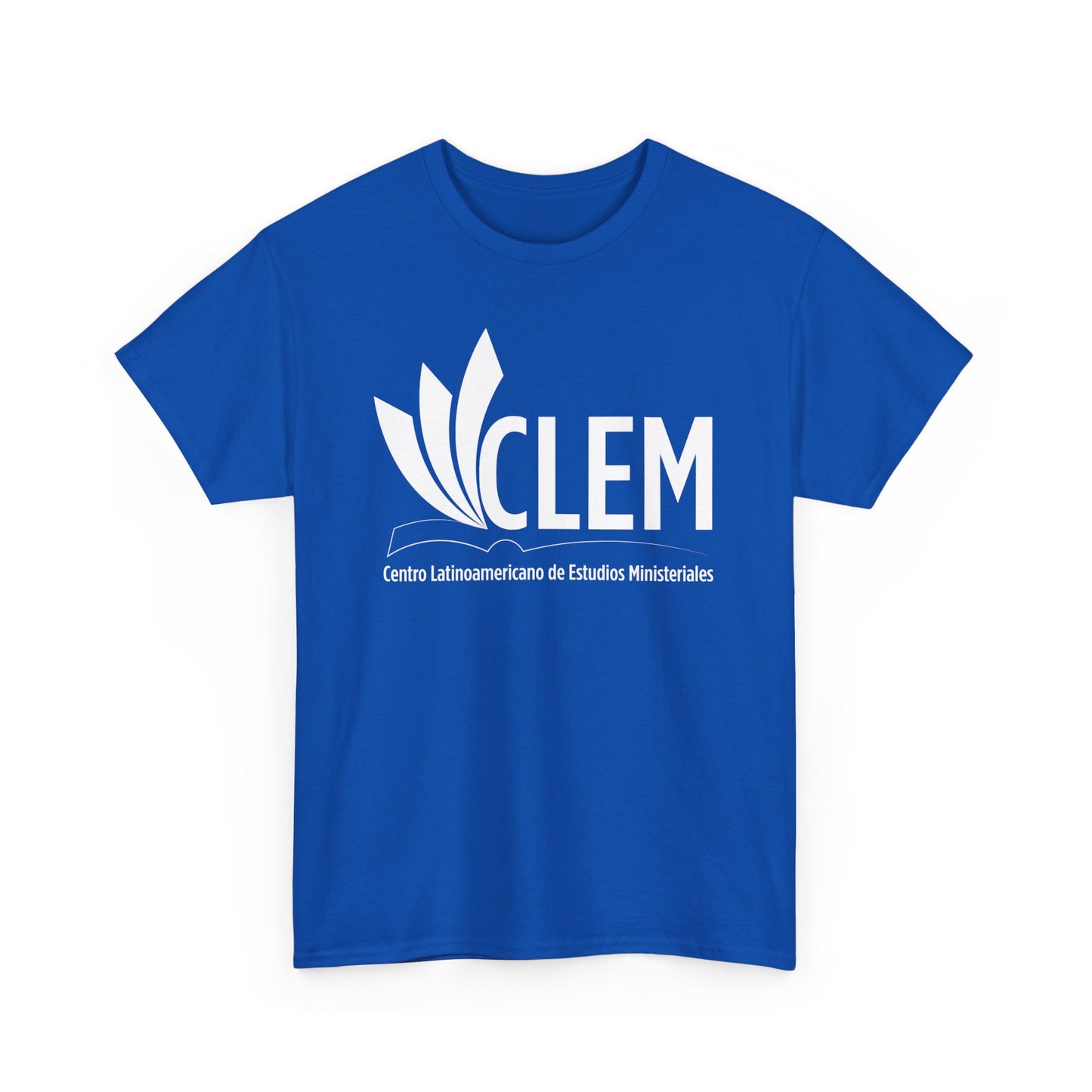 Camiseta algodón unisex Azul neón CLEM
