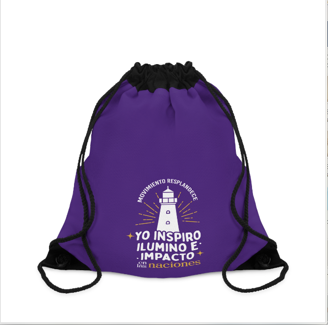 Mochila "Yo inspiro, ilumino e impacto en las naciones"